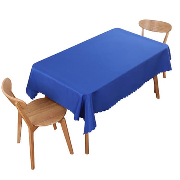 Rektangulær polyesterdug, rynkefri og krympefri dug til spisebord, konferencebord, kongeblå 1,8x2,6m / 5,9x8,5ft 0.4