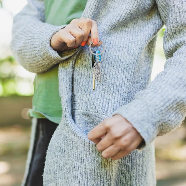 2-pack miniräknare nyckelring i zinklegering -