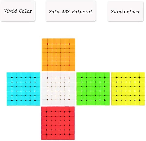 Rubikin kuutio 7x7 ilman tarroja, 7x7x7 3D-lelut lapsille