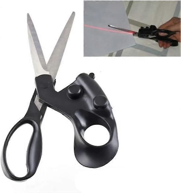 Paper Cutter Scissors Laser Level Scissors All-round Fast Laser Scissors Pro Sewing Household Clip Perfect Scissors Fabric Laser Guided Scissors