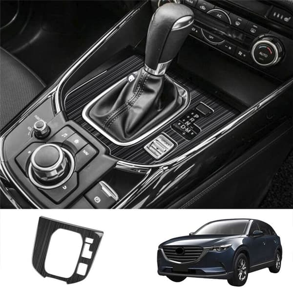 Bilgiret panel i rustfritt stål, sentral girskifterkontrollpanel, interiørmodifikasjon for CX9 -9 2022+ RHD