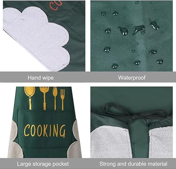 Forkle til kjøkkenet - 4 stk - Profesjonelt matlagingsforkle - for kvinner og menn - Cateringforkle - Grillforkle