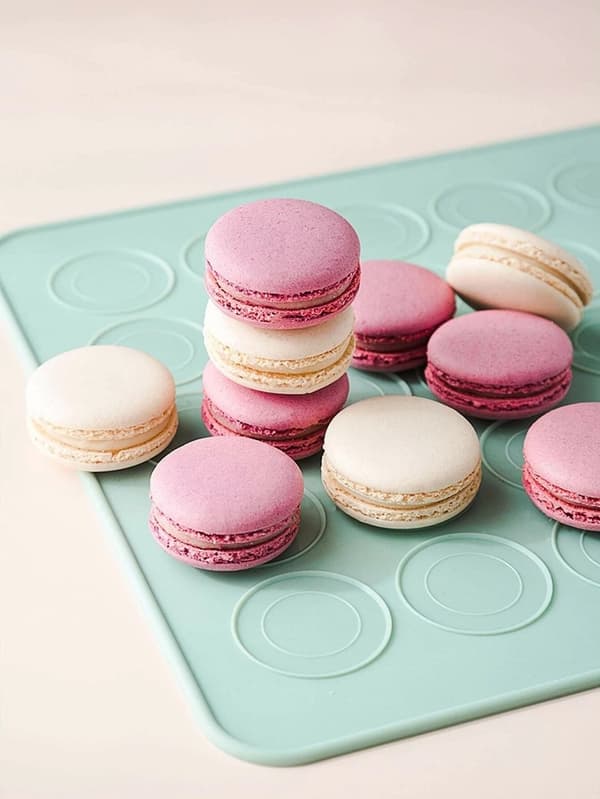 Bageplade Macaronmåtte 48 stk Silikonemåtte multifärg multicolor