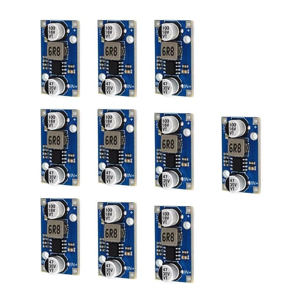 10 kpl DC-DC 3A mini boost-down -moduulin virtalähde 6V 9V 12V-30V - 3.3V 5V lähtö (pitkä, 5V) -