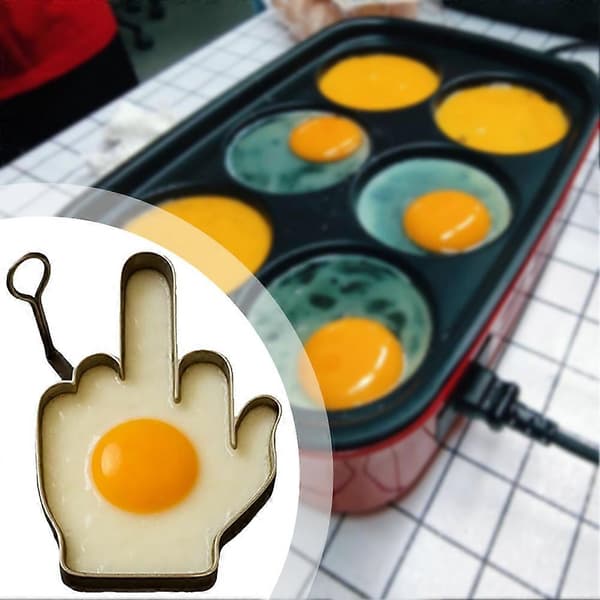 Unikt formet egg stekepanne matkvalitet for sikker bruk gave til venner A