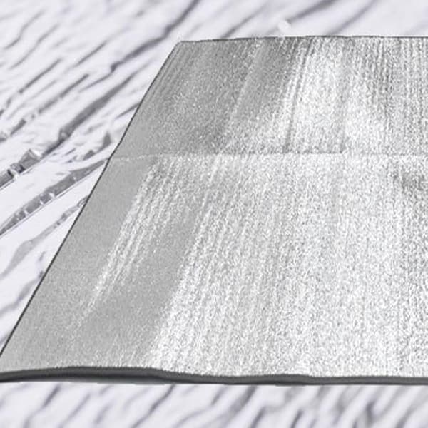 Campingtæppe, ca. 200 x cm, åndbart, af aluminium -