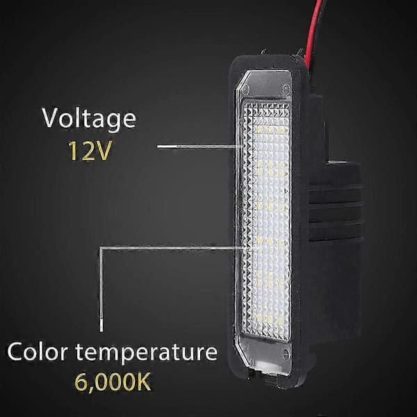 2 stk 12V LED-skiltlys for Golf 4 5 6 7 Bil Skiltlys Utvendig tilbehør