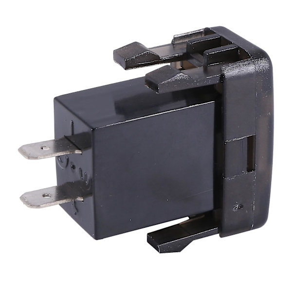 Billaderuttak dobbel USB-port lade voltmeter display adapter passer for rød
