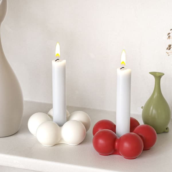 Silicone Mold for Creating Flower-Shaped Candlestick Desk Decoration