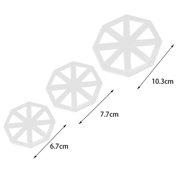 Sett med flaggstangformede kakepynt - Form for kakepynt og DIY-verktøy (3 deler)