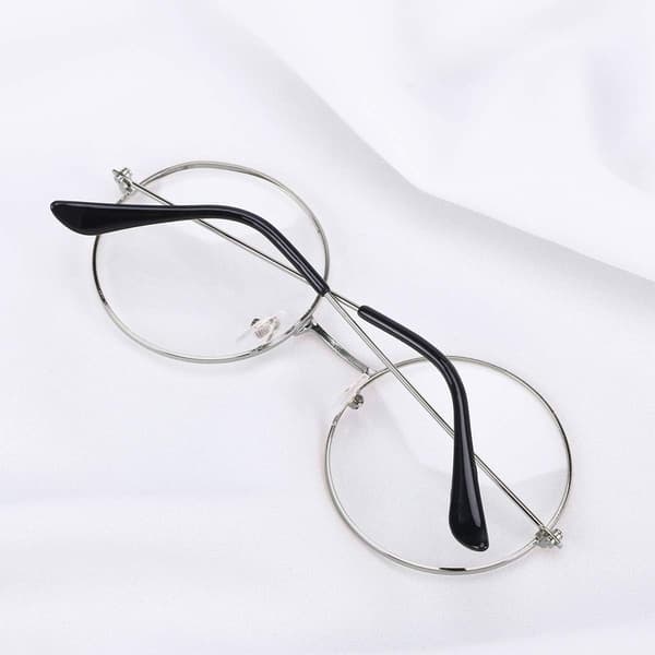 (Hopea) Retro Unisex Pyöreät Ultrakevyet Lasit Kirkkailla Linsseillä Cosplayhin