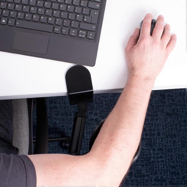 Artikulert håndleddsstøtte, ergonomisk armstøtte for skrivebord, kontortilbehør og viktig for arbeid hjemmefra, justerbart håndledd