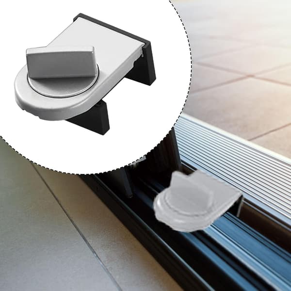 Sliding Door Security Lock, Window Security Lock - Aluminum Sliding Door Security Lock - Adjustable Anti-Theft Lock for, Small Window Lock