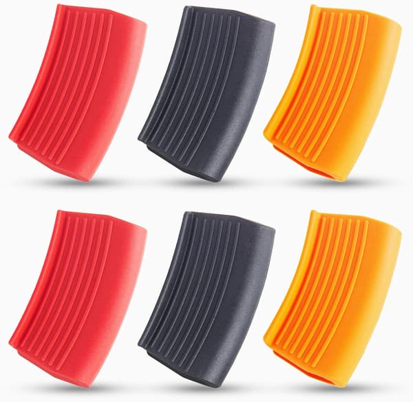 6 Pieces Silicone Assist Handle Holders, Pot Holders Protection, Non-S