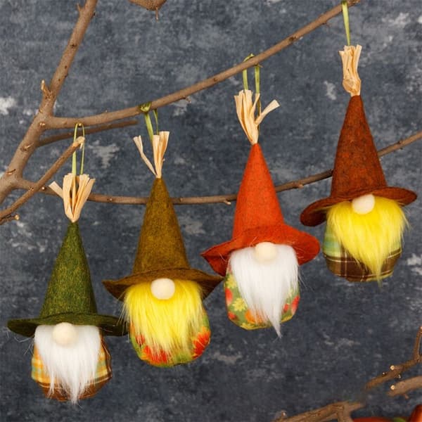 Høstfestival Svensk Tomte Nisse Thanksgiving Day Gårdshus Lagdelt Brett Romdekor