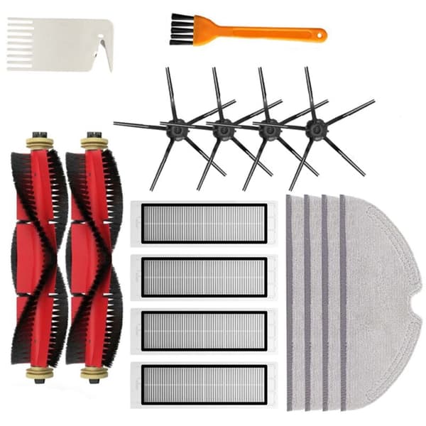 Reservedeler til robotstøvsuger for S5 S502-00 S502-02 Max S6 MaxV Pure E4 E5 - Hovedbørste, sidebørste, filter
