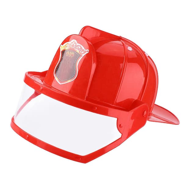 5 Pcs Kids Fireman Firefighter Cosplay Toy Kit Helmet Fire Extinguisher Intercom Axe Wrench Fireman Toy