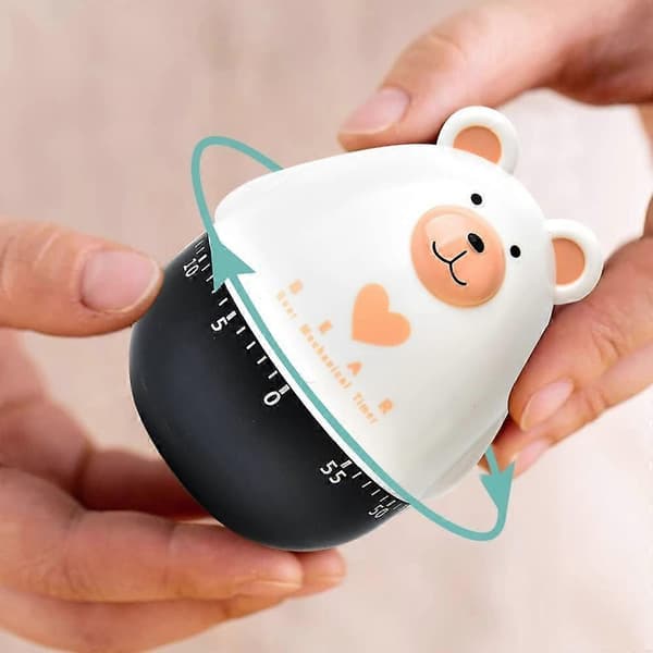 Kitchen Timer, 60 Minute Kitchen Timer Cute Cartoon Animal Timer for Kids Manage Time, Baking and Egg Cooking Timer Countdown Cooking Supplies