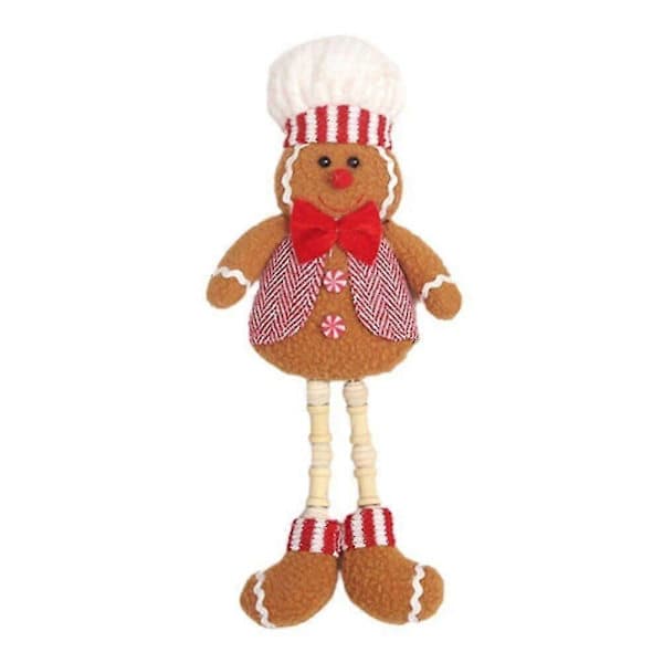 2 * Jul pepparkaksgubbe docka prydnad julgran hängande dekor [D] Man Male