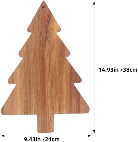 Christmas Tree Shaped Cutting Board/Serving Tray, Perfect for Serving Cheese, Vegetables, and Fruit