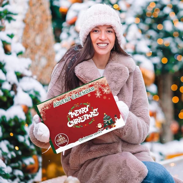 Julekalender, Nedtællingskalender for voksne, sokker 24 stk.
