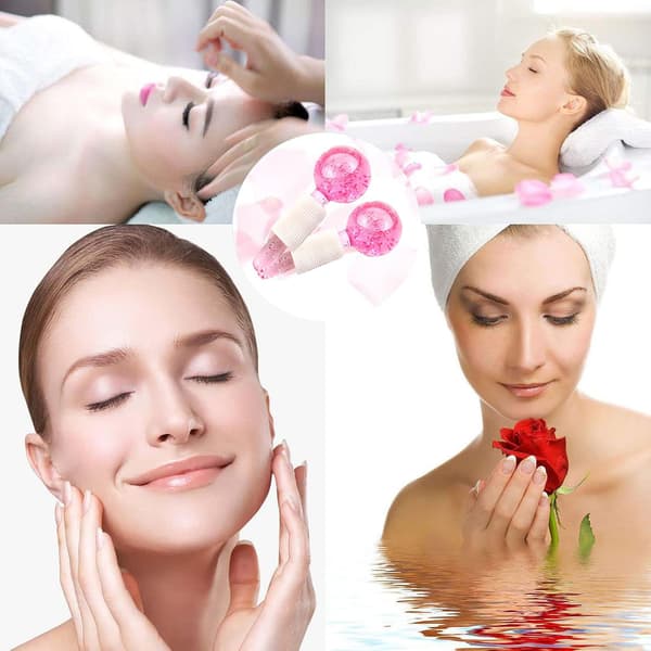 2 Ice Globes for Facial Massage