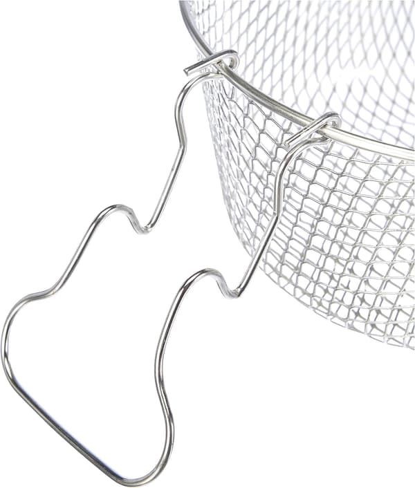 Kurv med sølvmetallhåndtak 18 cm