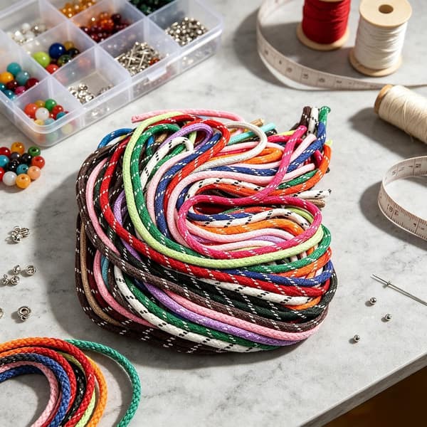 Paracord-sett 5mm kraftig 22 farger vevd Hobbysnor -