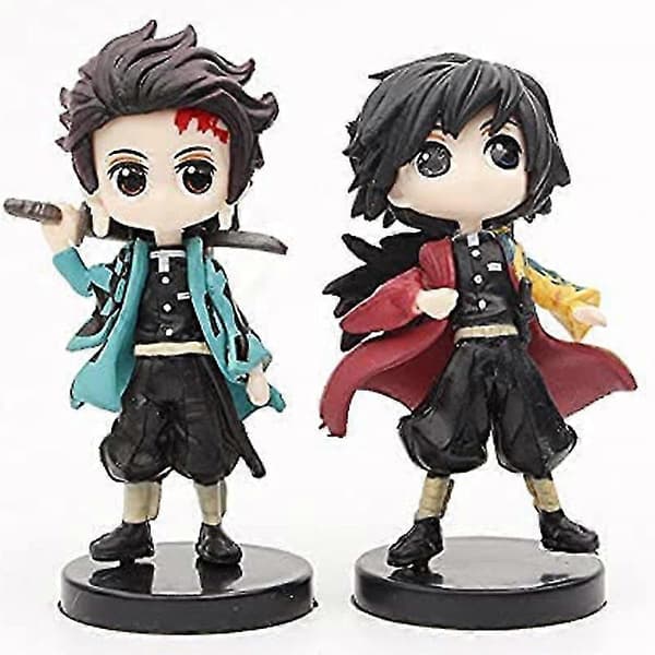 8 stk/sæt Demon Slayer Sød Figur Legetøj Anime PVC Action Figur Legetøj Samling