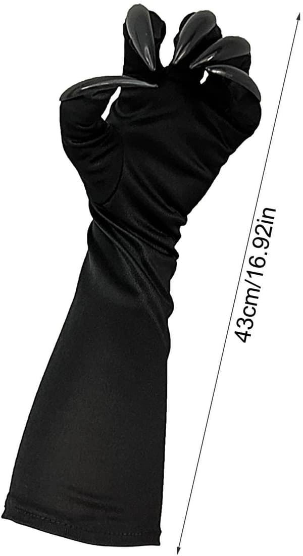 katteklør handsker kvinders karneval cosplay kostume-rekvisitter -