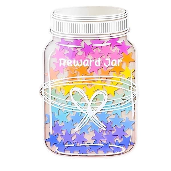 Personalized Reward Jar, Star for Kids, Classroom, Magnetic Classroom Board A-Class