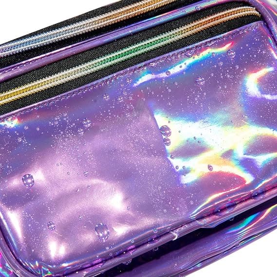 Holografisk Neon Gull Transparent Stjernediamanter Snøfnugg Leppe P