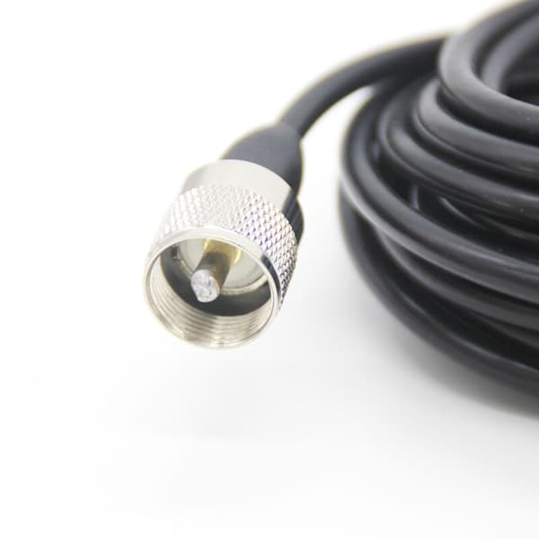 Vinkelformet vingebeslag 5 meter Rg-58/U UHF Rg-58U-stikkabel