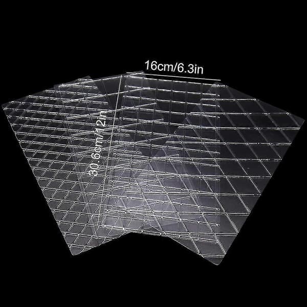 4 Pieces Texture Mats Diamond Quilted Checkered Transparent Fondant Impression Mat Lace Embossing Bo