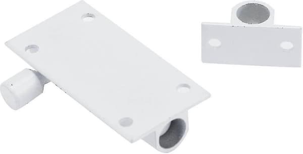 White Aluminum Alloy Sliding Bolt 2 Inch, 4-Pack Door Lock Security with Screws [DB]