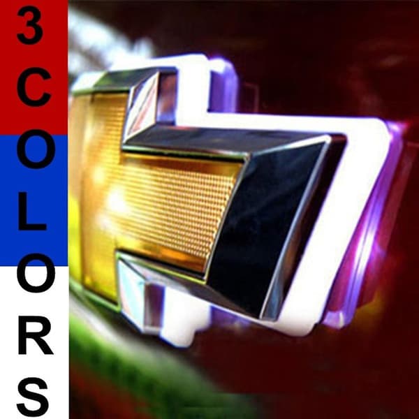 3D LED-logo til bilstyling, bageste emblem, mærkat, lyslampe til Chevrolet Cruze Mengxi Blue Blue