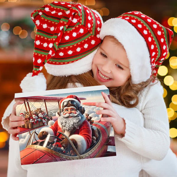 Julkalender Blind Box, 24-dagars nedräkning överraskningsjulklapp, akrylfordonshänge
