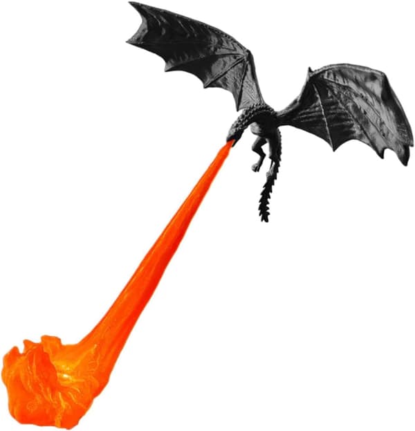 Drage bogreol Nook Light - 3D-printet fantasy bogindretning displaylampe Sort stor Black Large