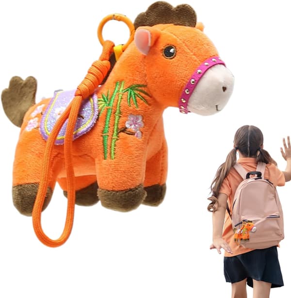 nøkkelring sjarm håndsydd minnesmerke oransje - Orange