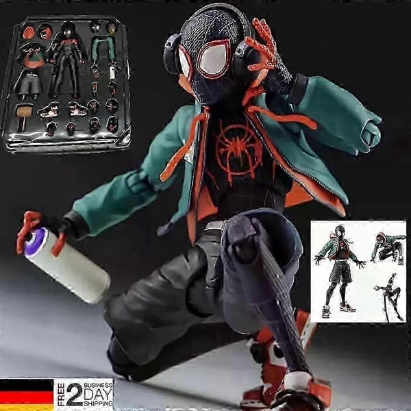 Spiderman Miles Morales PVC-toimintahahmolelu Spider-Verse-kokoelmasta