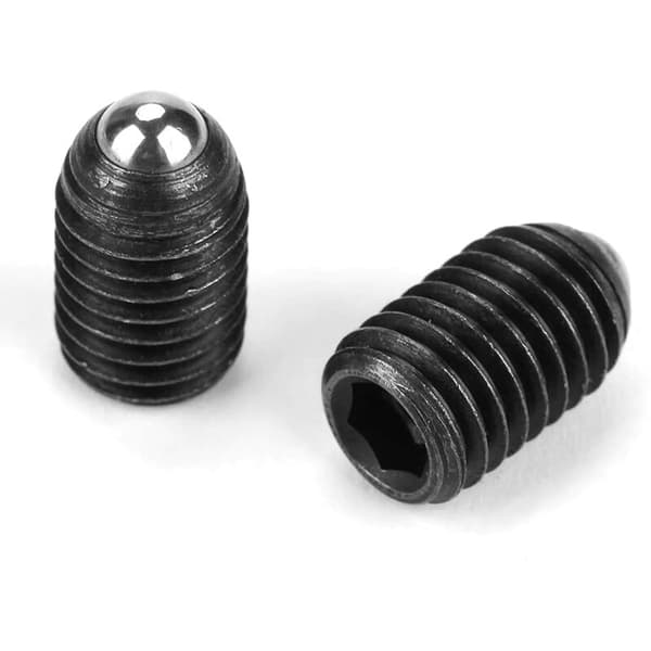 10 pcs M10 Threaded Carbon Steel Ball Plungers Rgls Black Spring Plungers with Hex Socket (M1020)