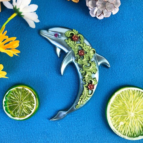 3D Delfin Vægdekoration Silikoneforme DIY Stue Skrivebordsdekoration