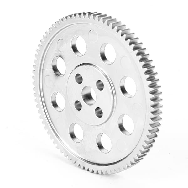Rundhulsgear 80 tænder Høj præcision Zinklegering Industriel Robotdele 65,5 mm Ydre Diameter