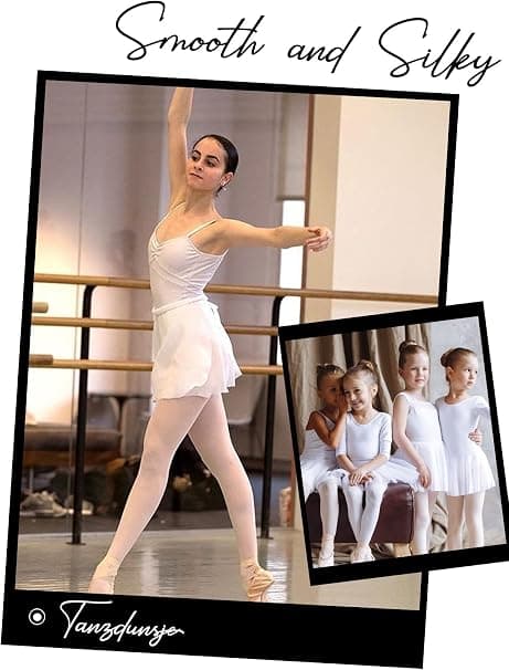 Chiffontutu Justerbar Tutu i Hvit Størrelse M (Størrelse 120-140) D DXGHC