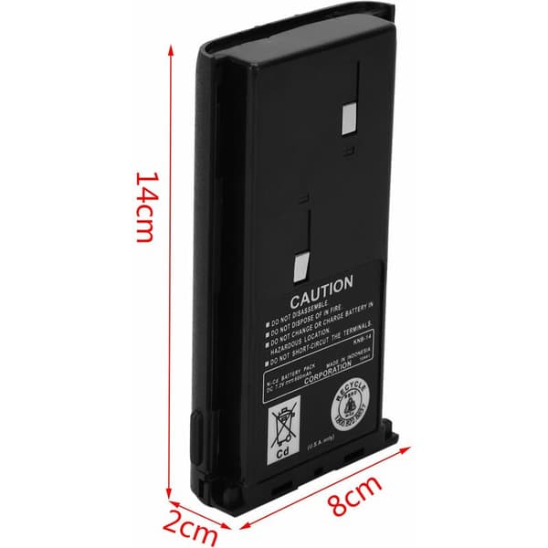 KNB-14 Batterikasse til bærbar tovejsradio TK-TK-2107G TK-2100 TK-2102 TK-TK-Walkie Talkie