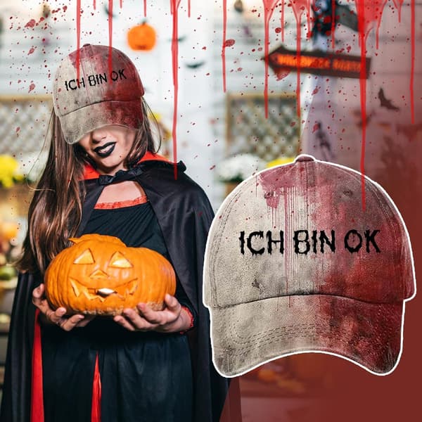 Halloween-keps justerbar rullspel-kostym med skrämmande blodtryck B - B