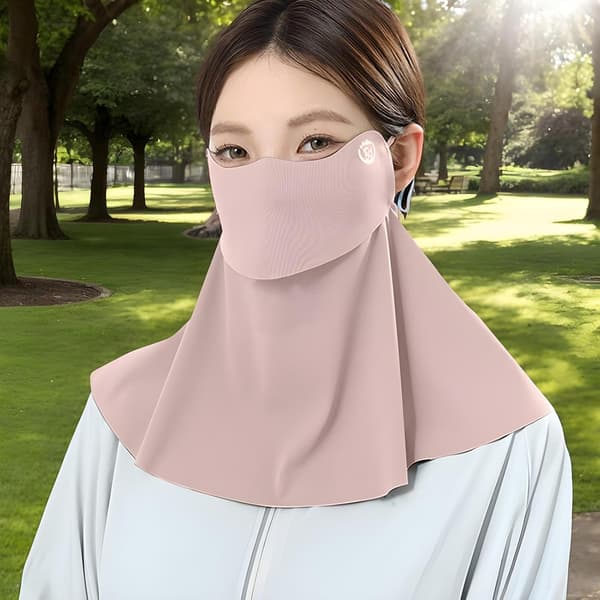 Solskydd för kvinnor, lätt, halvtäckande, UV-skydd rosa - Rosa