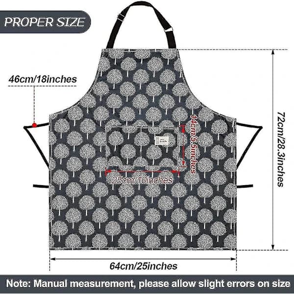3 Pieces Waterproof Aprons for Women with Pockets, Adjustable Kitchen Aprons