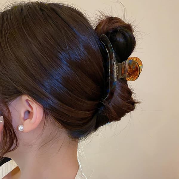 Elegant hårklemme i acetat, enkel klemme for kvinner