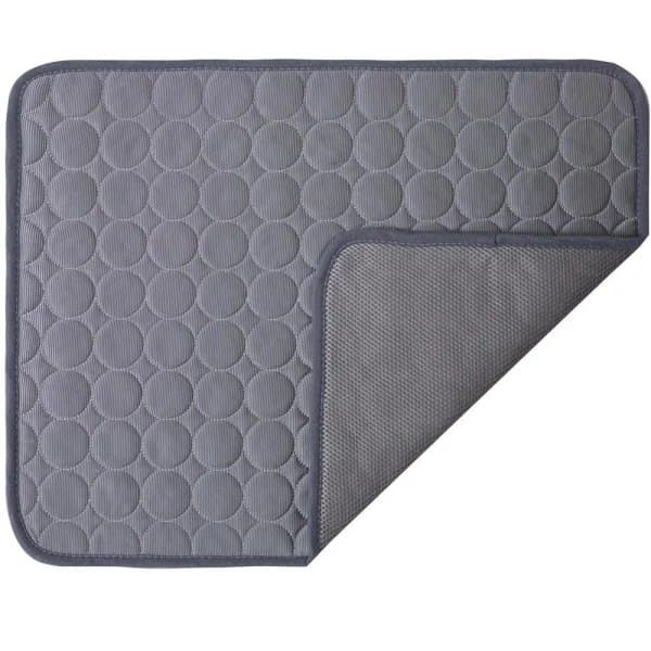 Kølemåtte hund kat køleseng kølende hundemåtte grå 100*70cm--XL[PL]